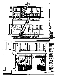 Exterior view of John Howell&mdash;Books, at 434 Post Street, San Francisco